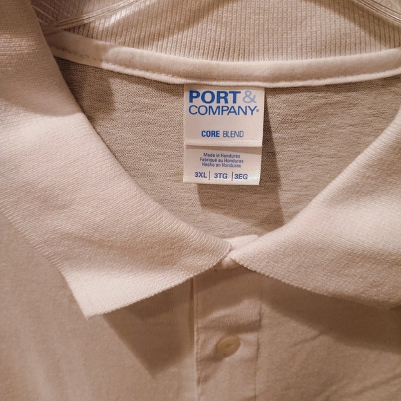 Port and Company Classic White Polo Shirt - Picture 3 of 3
